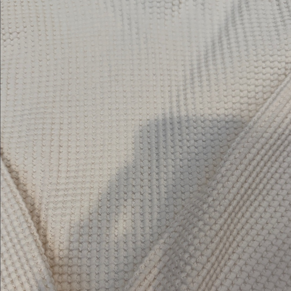 The North Face Women's Cream waffle hooded sweat size M - Picture 6 of 10